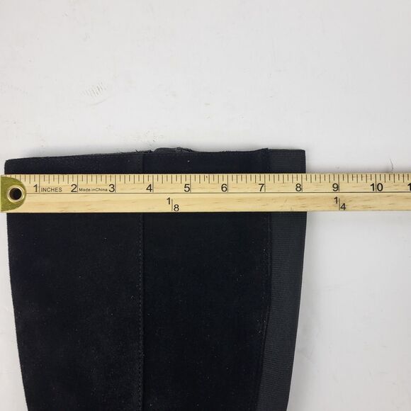 Anne Klein AKMAIA Knee High Faux suede Regular Calf Boots Black Size 11 - Picture 15 of 16